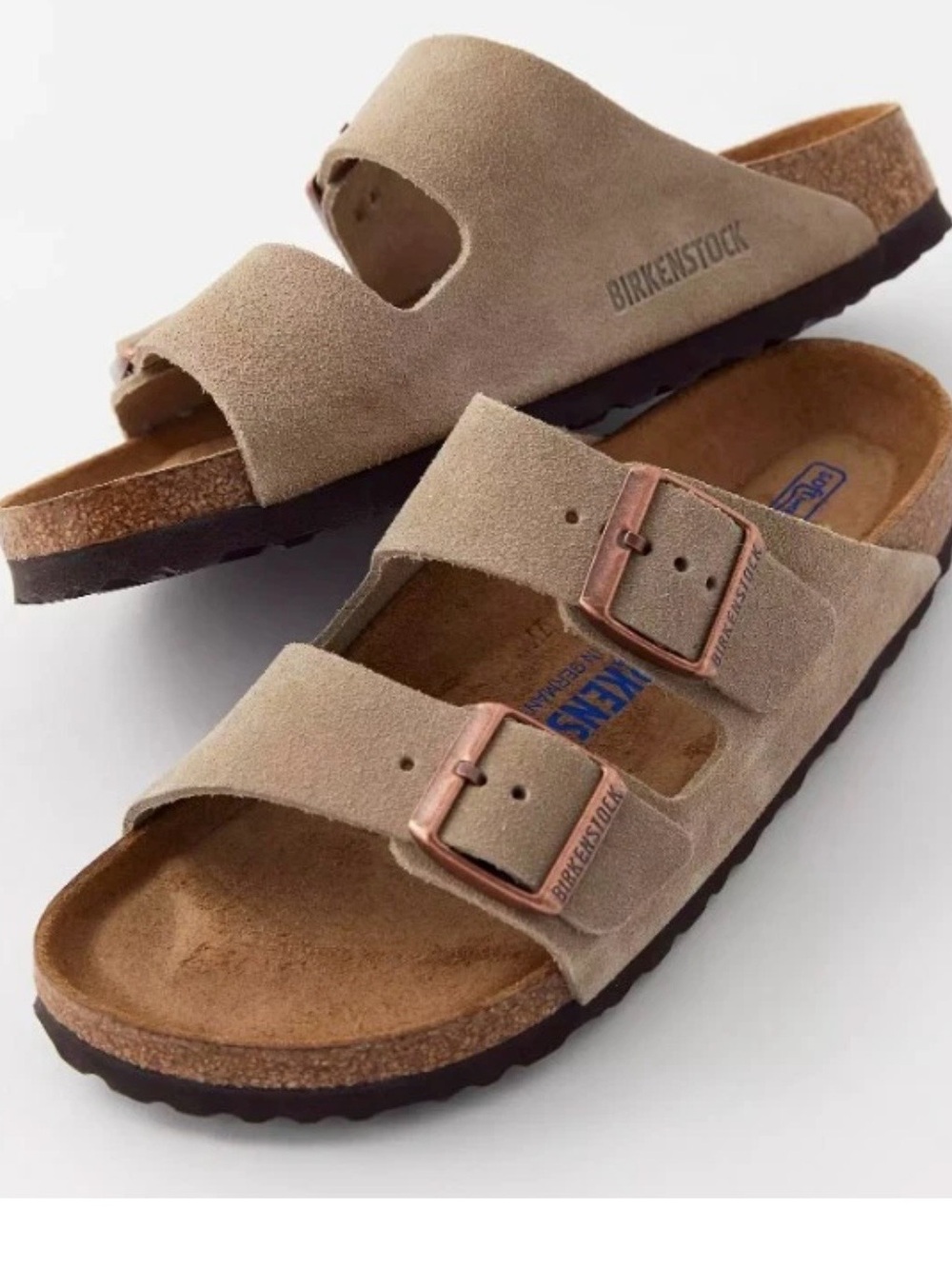 Birkenstock Arizona Boxes in Blue with White Labels